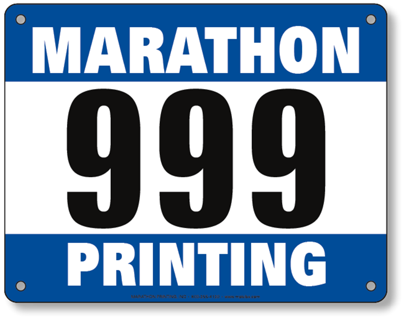 Standard Race Bib