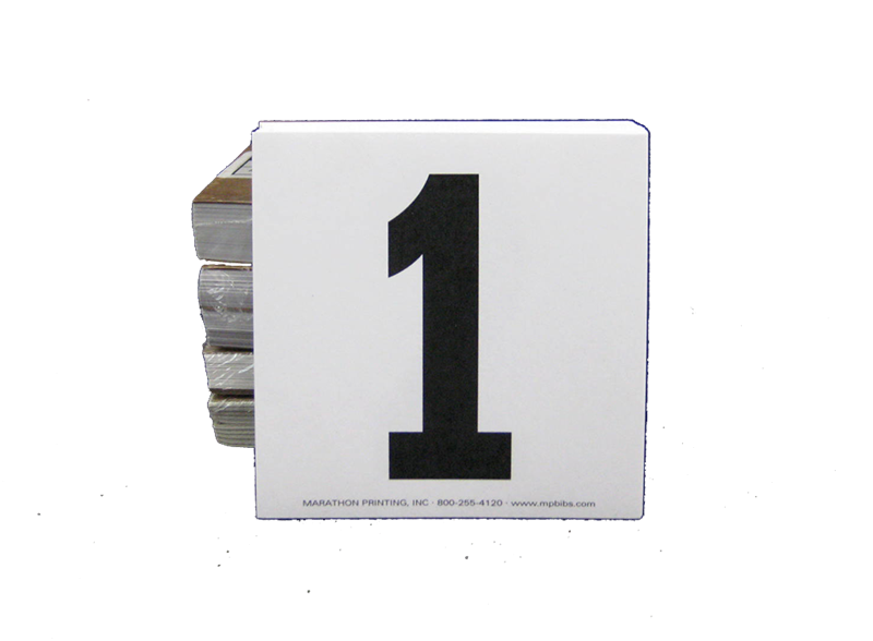 Adhesive Paper Numbers — 4" x 4"