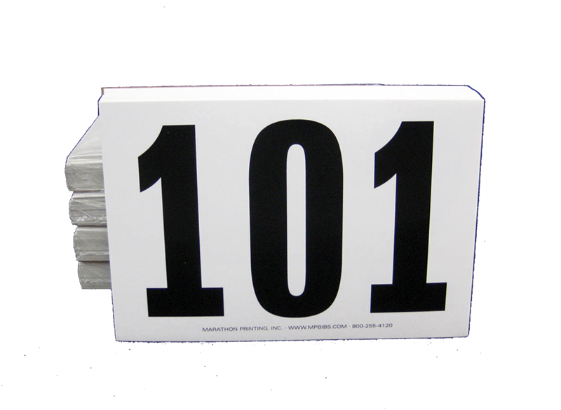 Adhesive Paper Numbers — 6" x 4"
